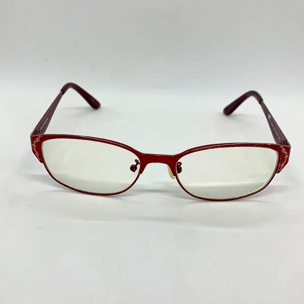 Anna Sui Glasses Red Burgundy D1X AS182 276 54 17 140 Butterfly Feminine Casual